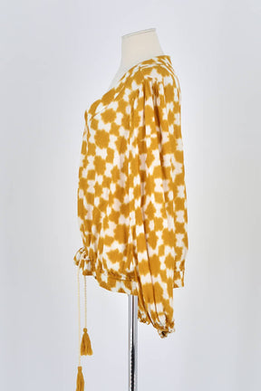 Blouse Max & Moi Jaune en Viscose