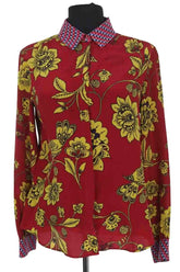 Blouse Max Mara Rouge en Soie, taille S - Seconde Main