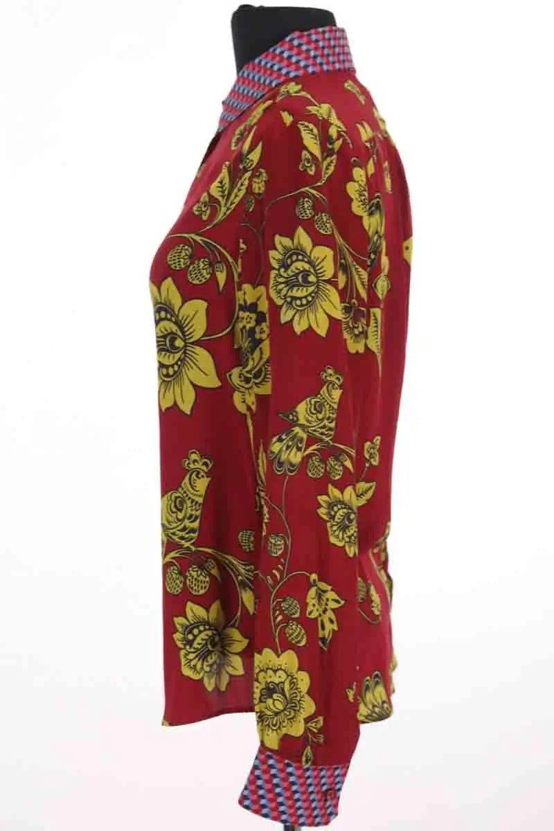 Blouse Max Mara Rouge en Soie