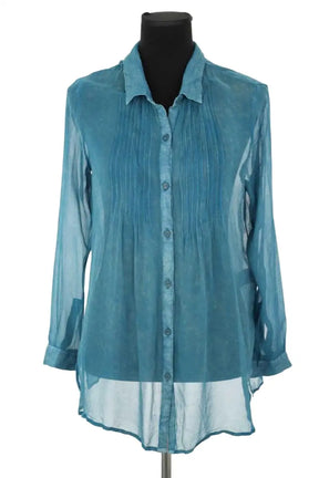 Blouse Mes Demoiselles Dresde Bleu en Synthétique, taille S - Seconde Main