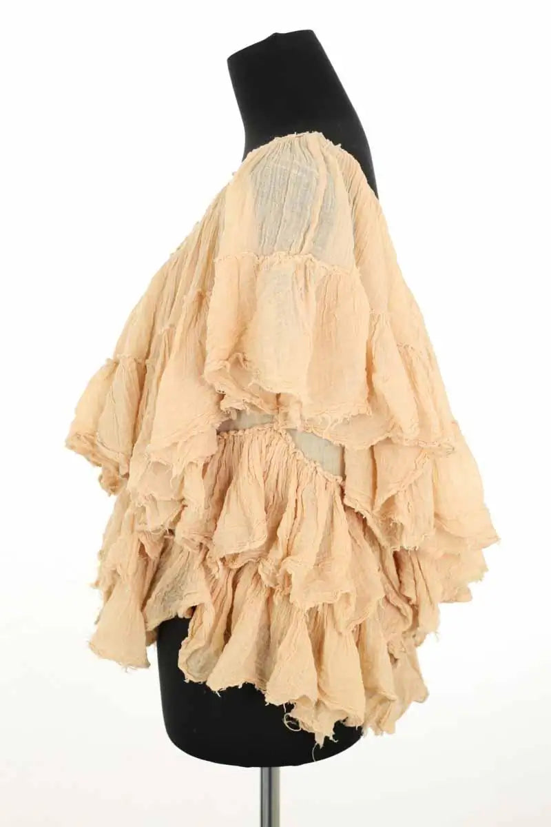 Blouse Mes Demoiselles Iris Beige en Coton