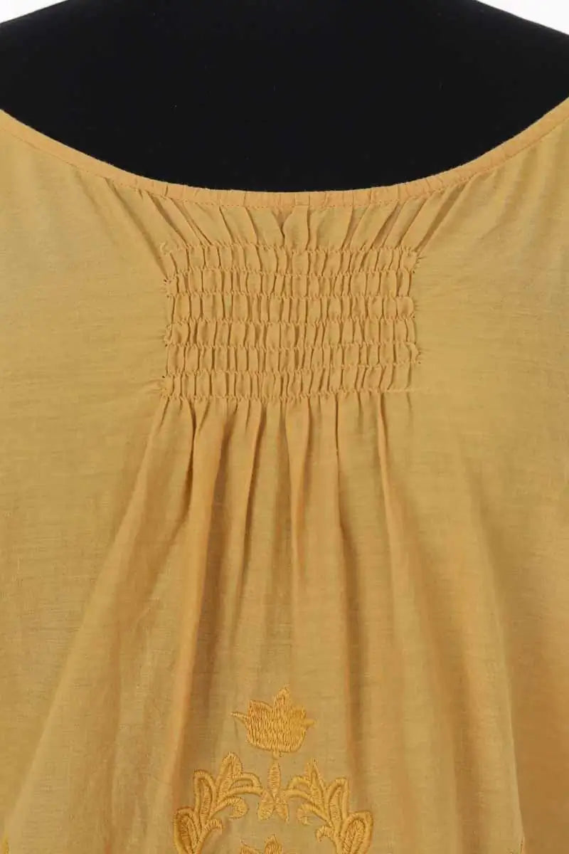 Blouse Mes Demoiselles Ravie Jaune en Coton
