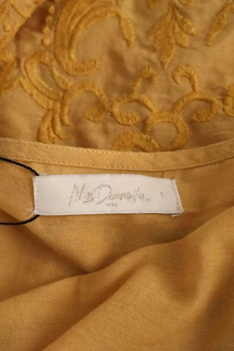 Blouse Mes Demoiselles Ravie Jaune en Coton