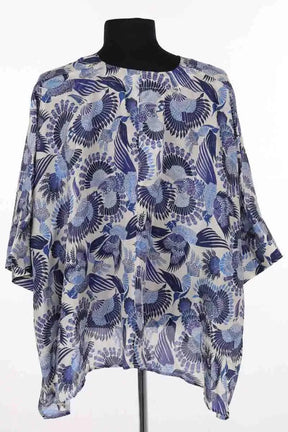 Blouse Momoni Bleu en Soie