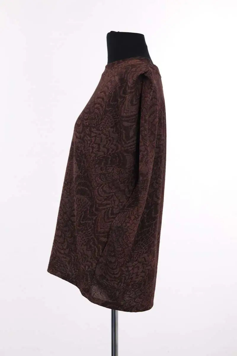 Blouse Momoni Marron en Viscose