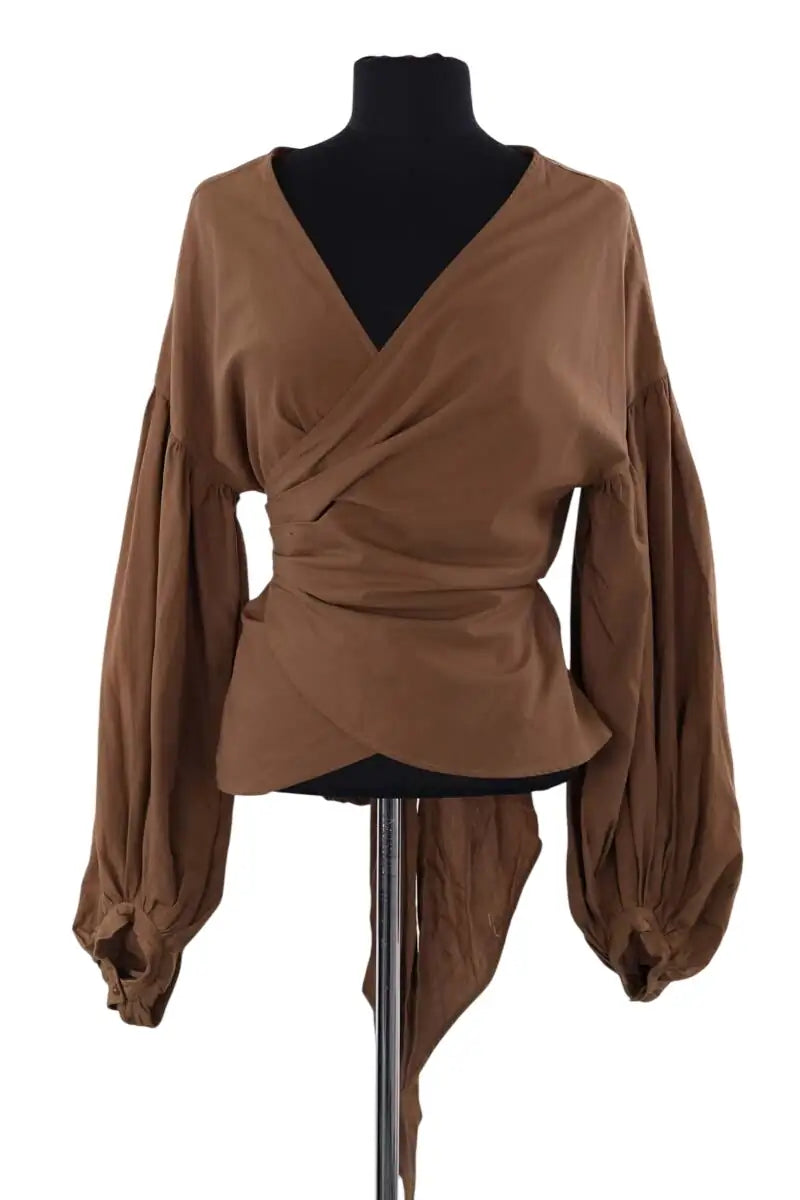Blouse MOUSSY Marron en Synthétique, taille S - Seconde Main