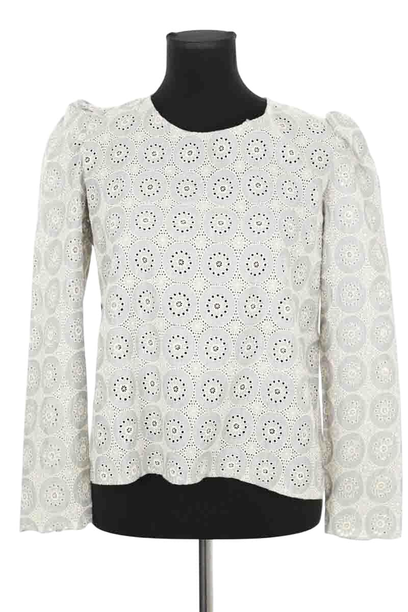 Blouse Navy Paris Bleu en Coton, taille XS - Seconde Main