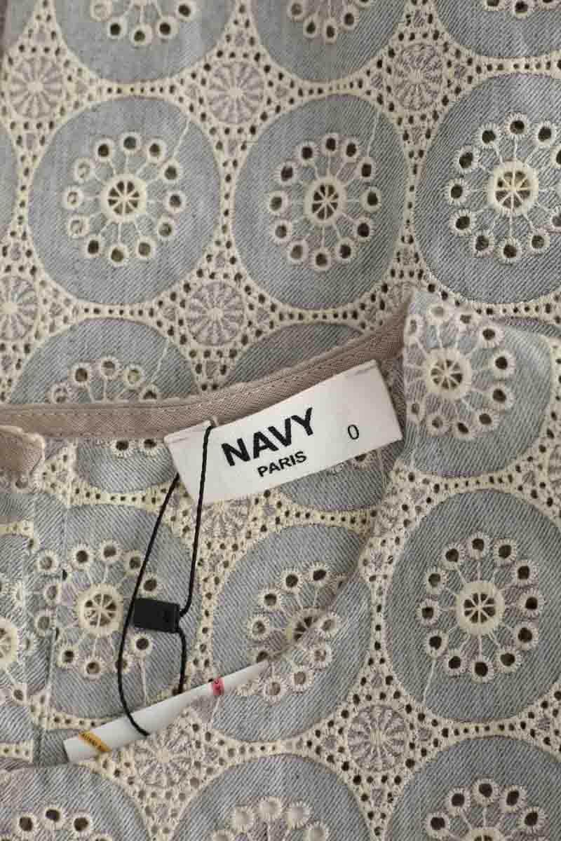 Blouse Navy Paris Bleu en Coton