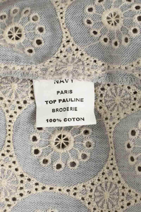 Blouse Navy Paris Bleu en Coton