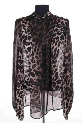 Blouse Oud Marron en Soie