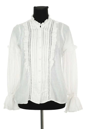 Blouse Paige Blanc en Coton, taille XS - Seconde Main