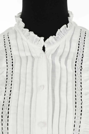 Blouse Paige Blanc en Coton