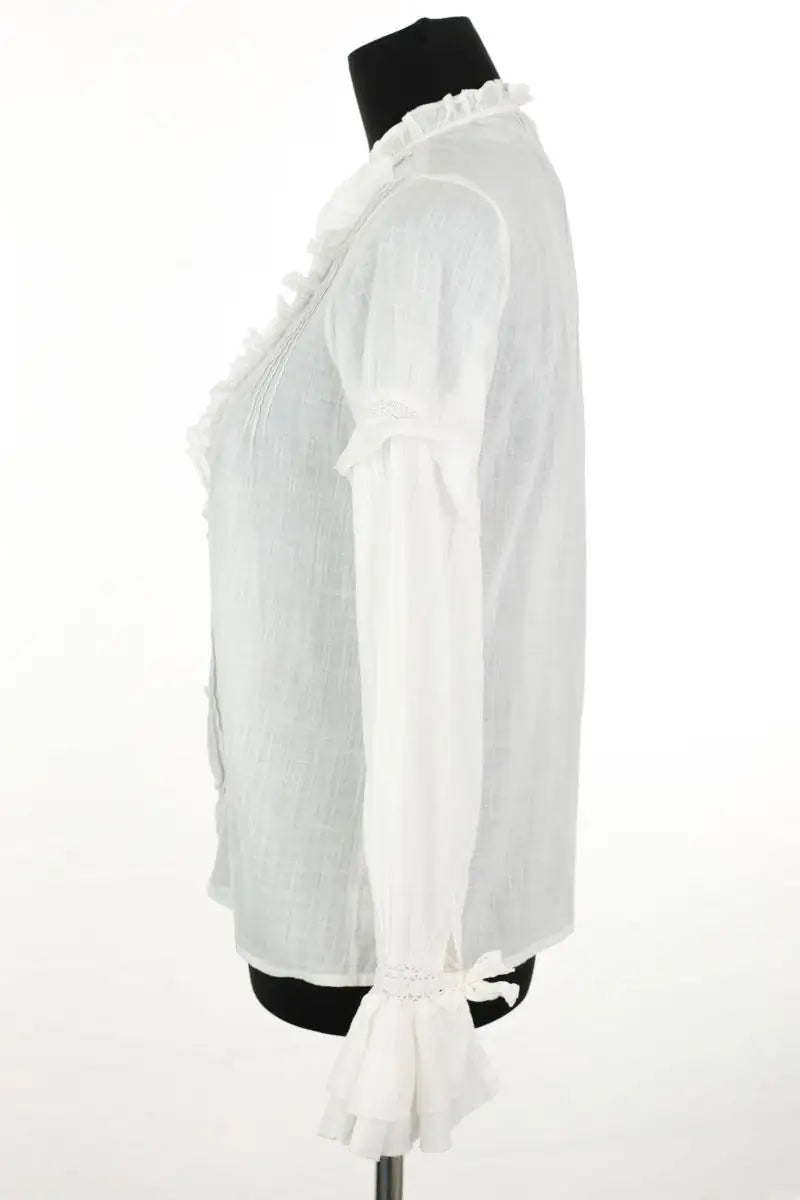 Blouse Paige Blanc en Coton
