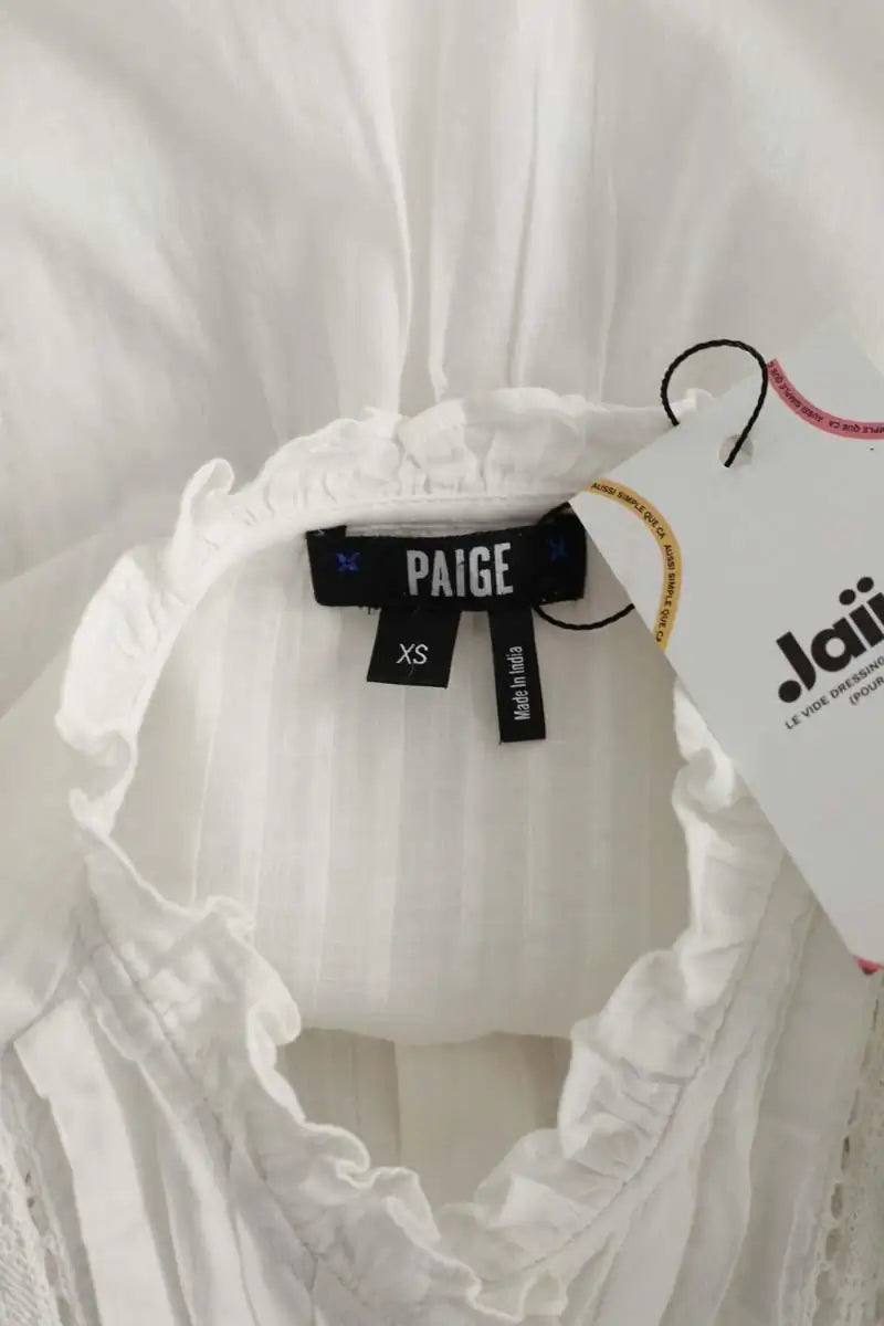 Blouse Paige Blanc en Coton