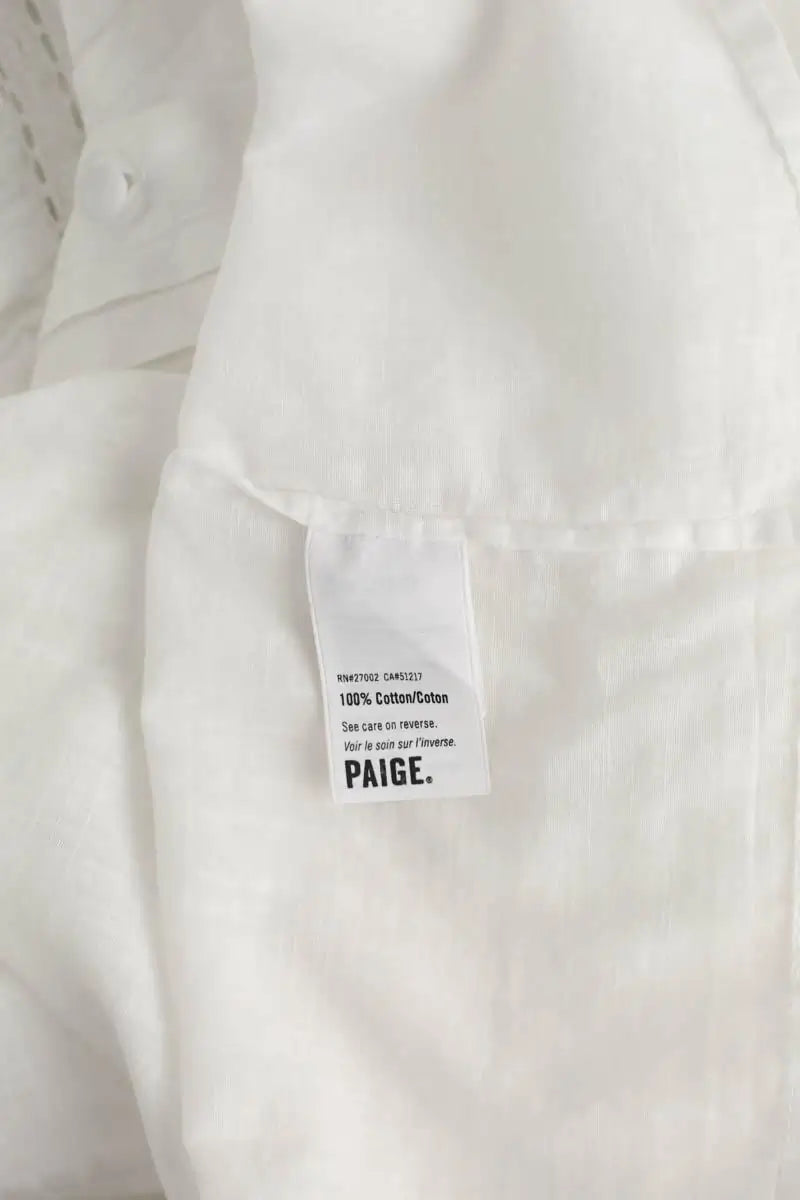 Blouse Paige Blanc en Coton