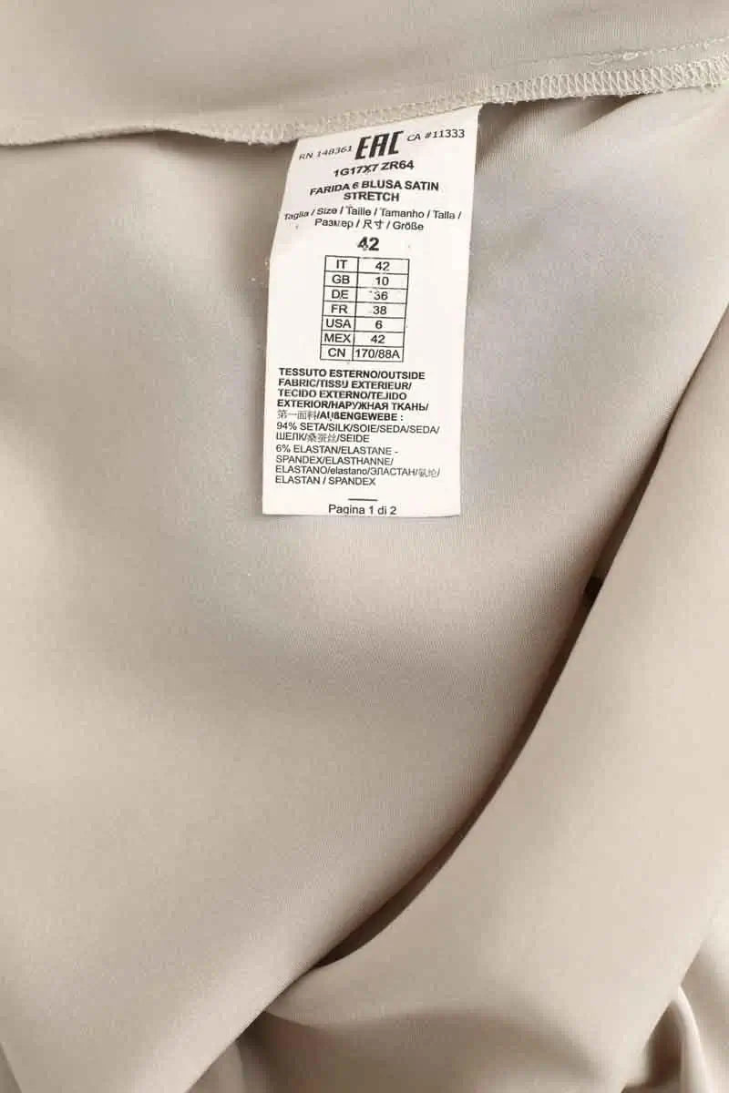 Blouse Pinko Gris en Soie