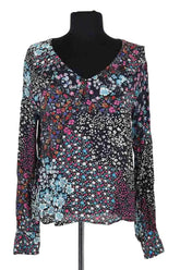 Blouse Pinko Noir en Viscose, taille S - Seconde Main