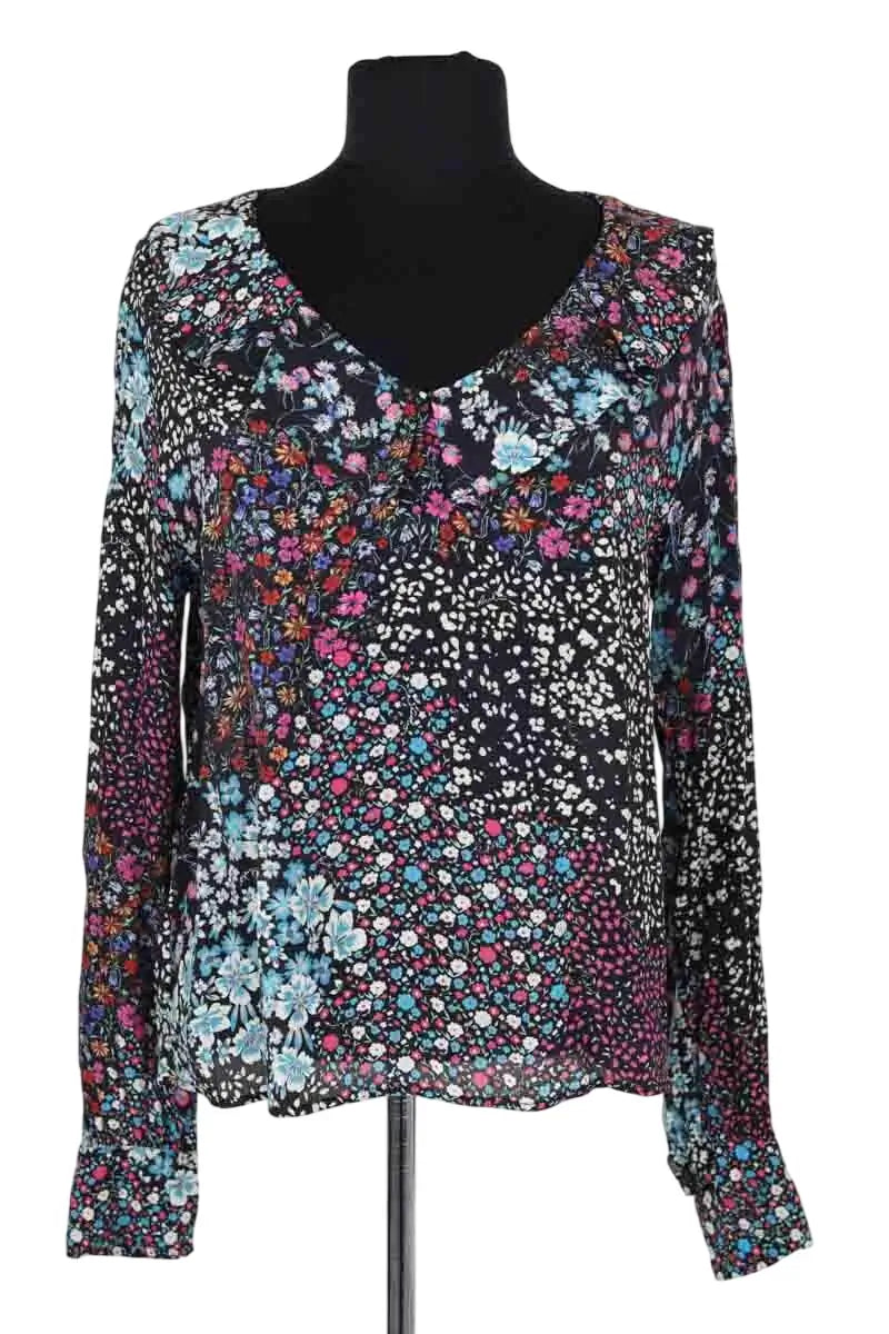 Blouse Pinko Noir en Viscose, taille S - Seconde Main