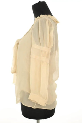 Blouse Prada Beige en Synthétique