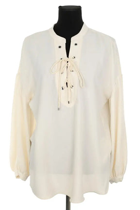 Blouse Ralph Lauren Beige en Polyester, taille M - Seconde Main