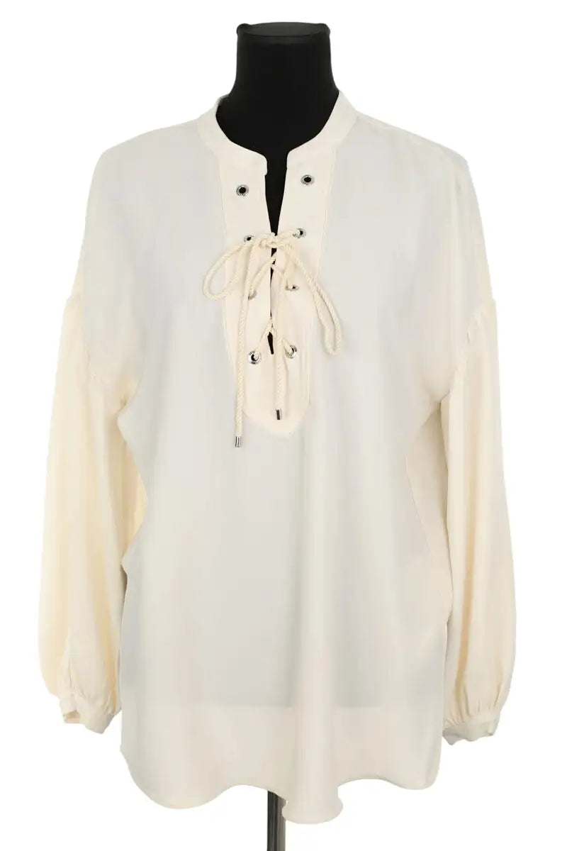 Blouse Ralph Lauren Beige en Polyester, taille M - Seconde Main