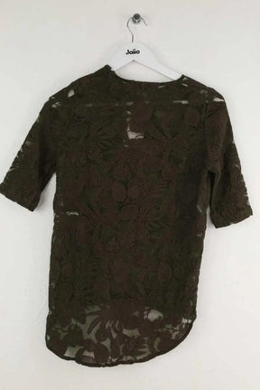 Blouse Roseanna Kaki en Polyamide