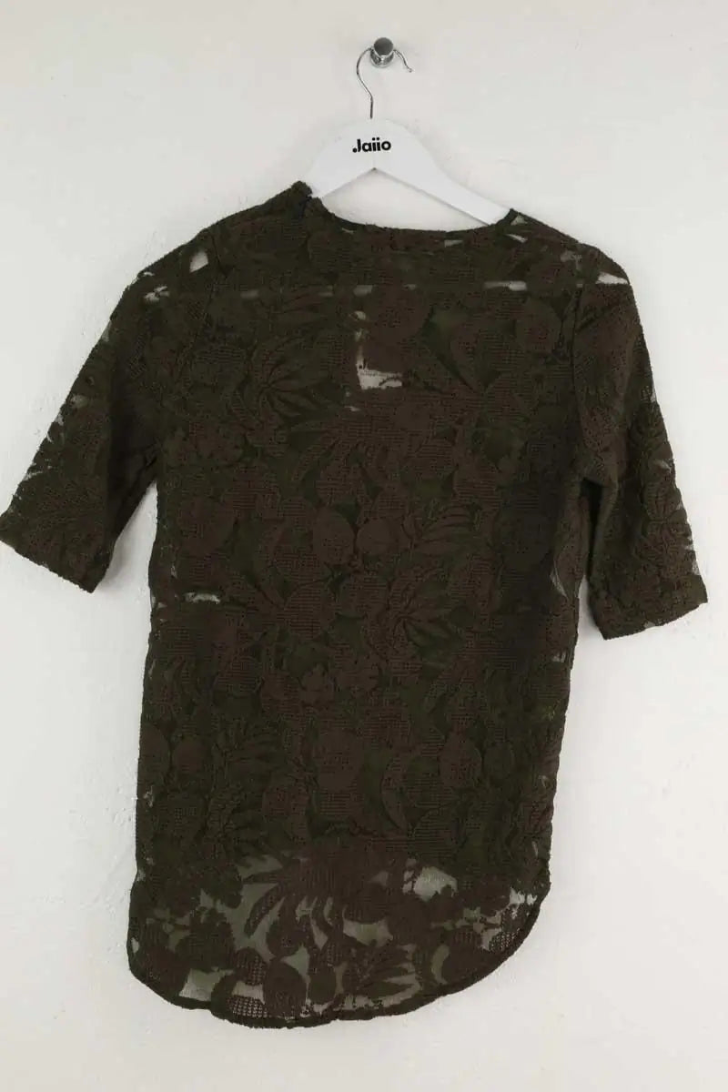 Blouse Roseanna Kaki en Polyamide