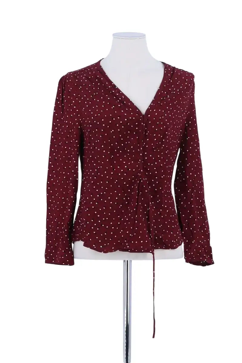 Blouse Rouje Bordeaux en Viscose, taille L - Seconde Main