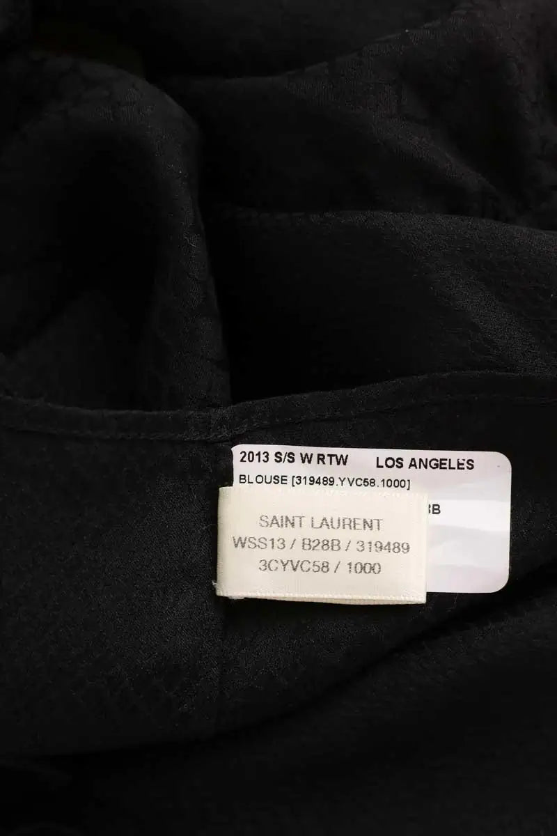 Blouse Saint Laurent BLOUSE 2013 S/S LOS ANGELES Noir en Polyester