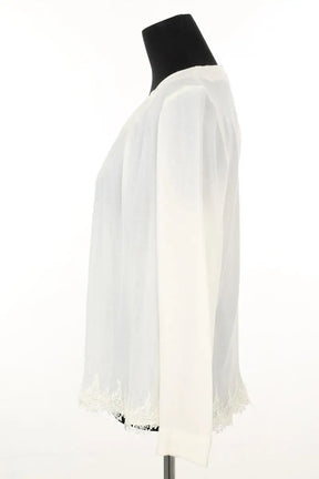 Blouse Sandro Blanc en Polyester