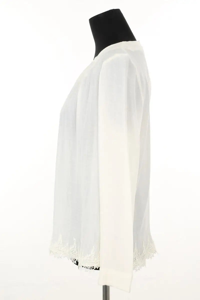 Blouse Sandro Blanc en Polyester
