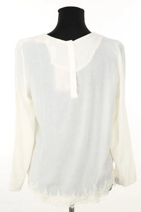 Blouse Sandro Blanc en Polyester