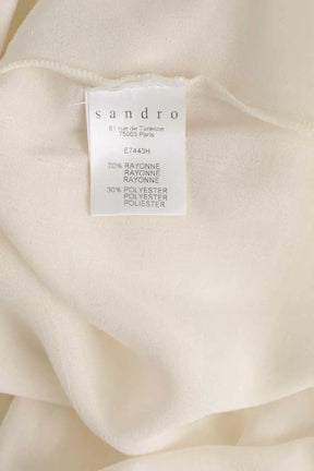 Blouse Sandro Blanc en Polyester