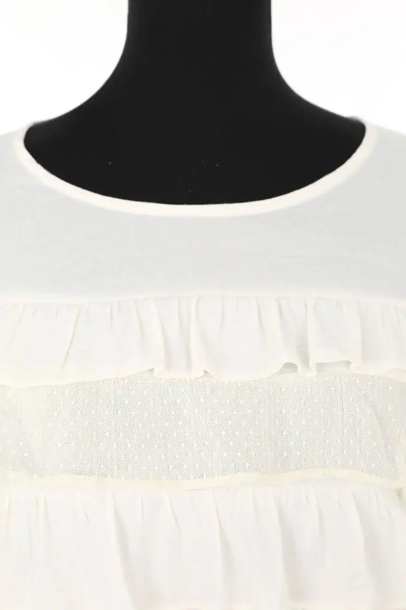 Blouse Sandro Blanc en Polyester