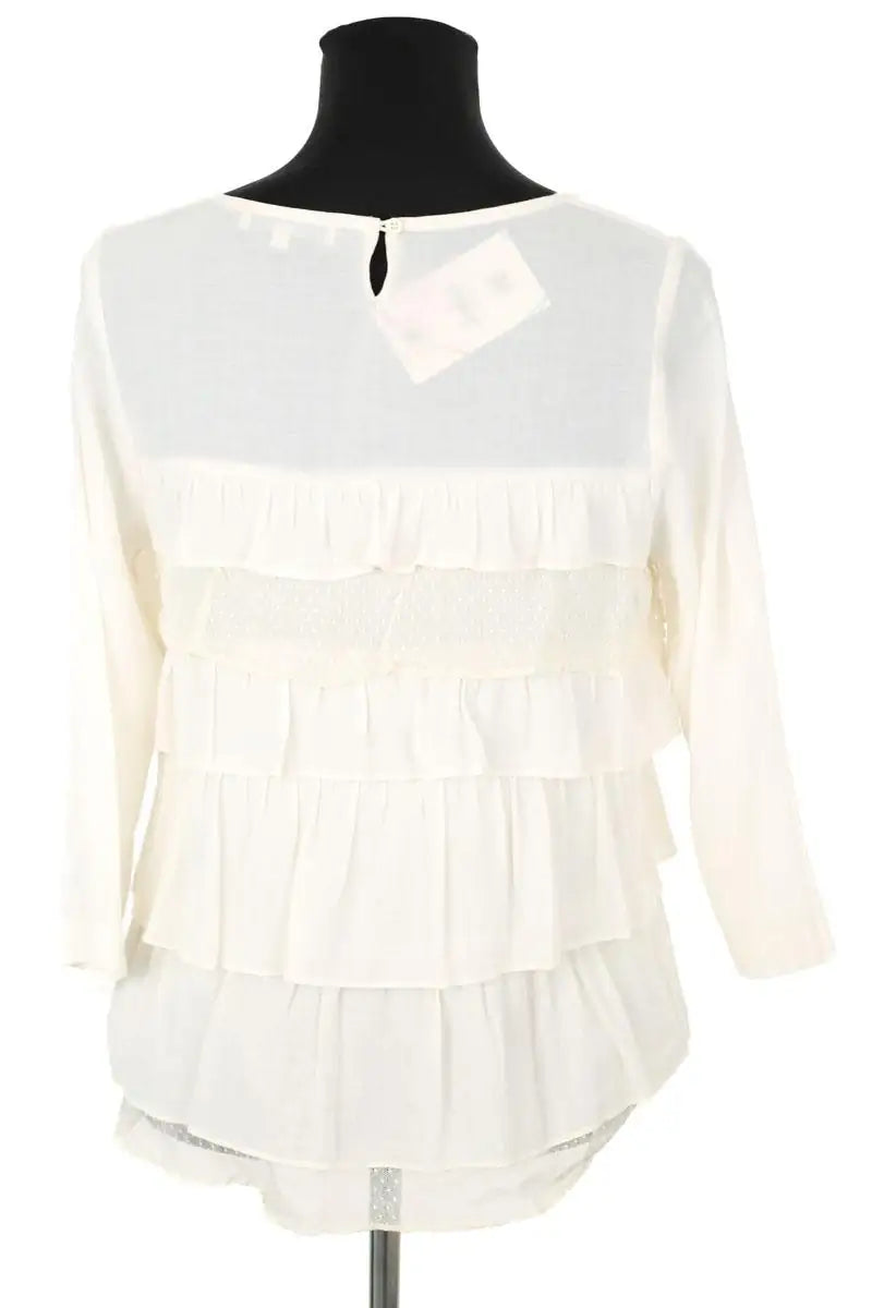 Blouse Sandro Blanc en Polyester