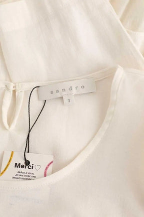 Blouse Sandro Blanc en Polyester