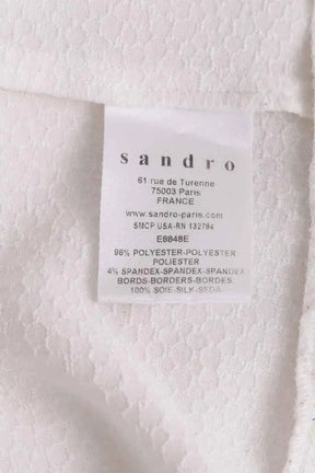 Blouse Sandro Blanc en Synthétique
