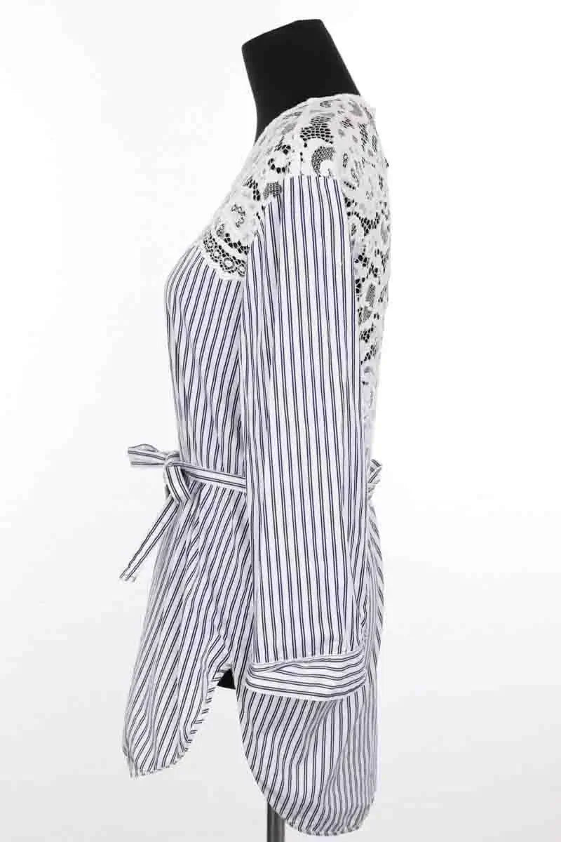 Blouse Sandro Bleu en Coton