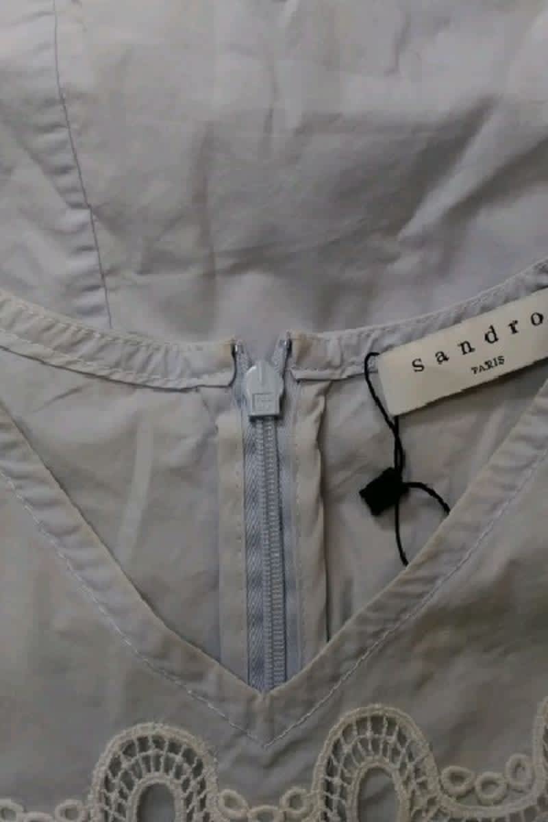 Blouse Sandro Bleu en Coton