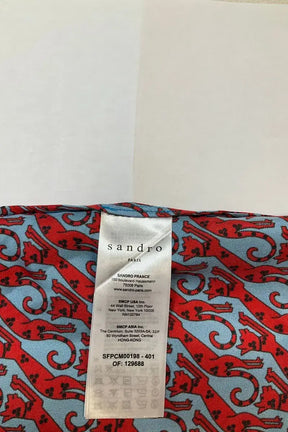 Blouse Sandro Bleu en Soie