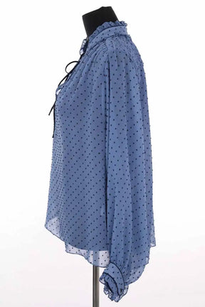 Blouse Sandro Bleu en Synthétique