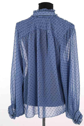 Blouse Sandro Bleu en Synthétique
