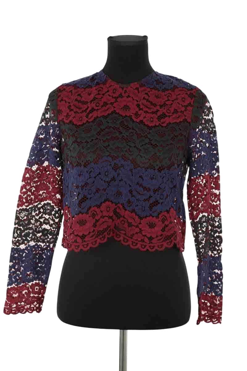 Blouse Sandro Bordeaux en Polyamide, taille S - Seconde Main