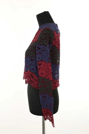 Blouse Sandro Bordeaux en Polyamide