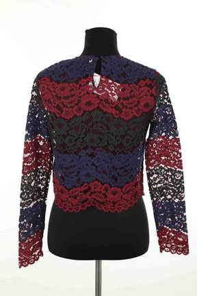 Blouse Sandro Bordeaux en Polyamide
