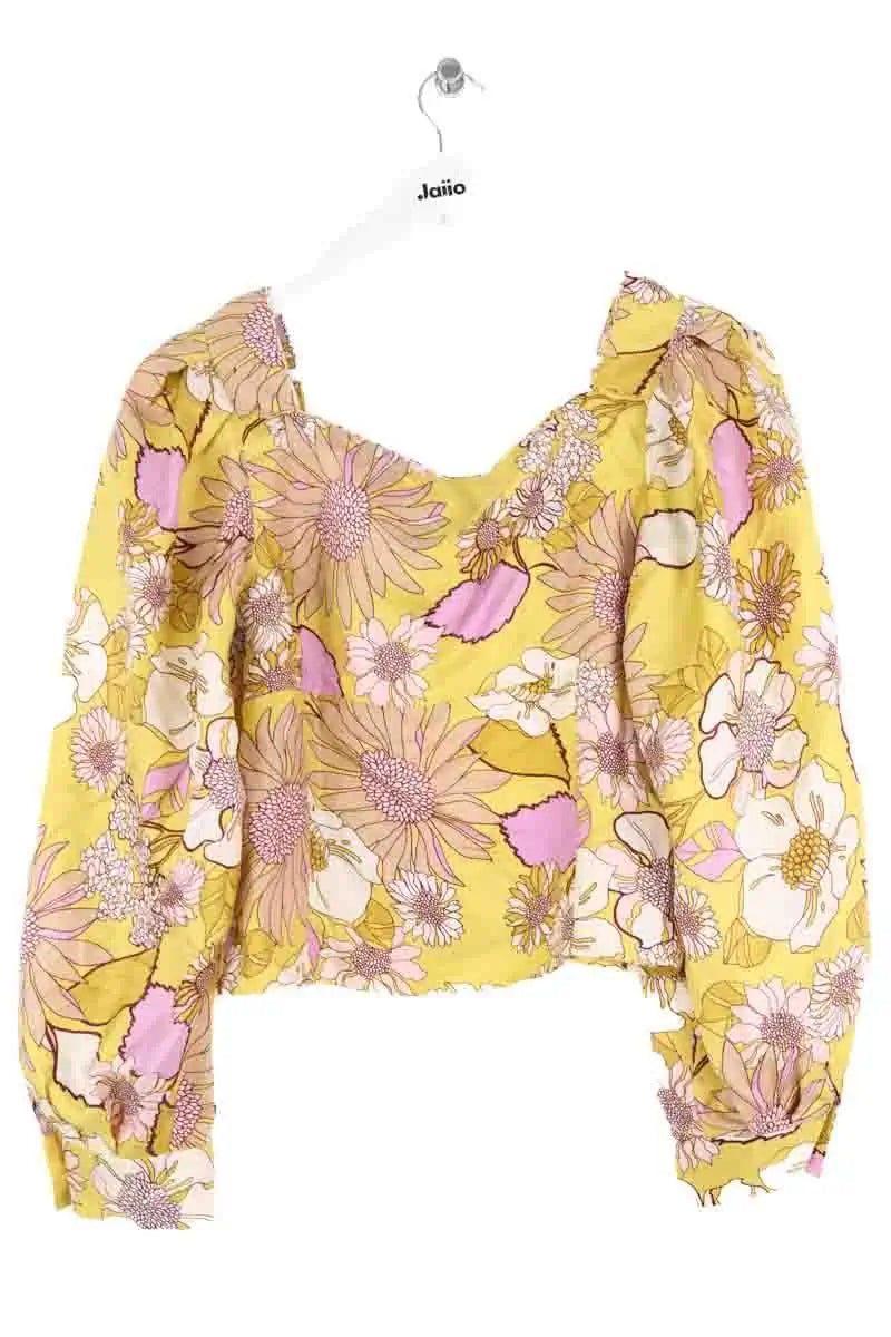 Blouse Sandro Jaune en Soie