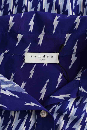Blouse Sandro Marine en Viscose