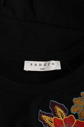 Blouse Sandro Noir en Coton