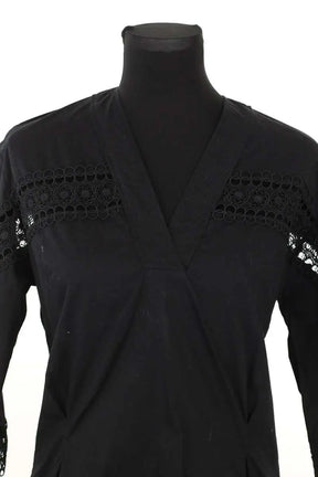 Blouse Sandro Noir en Coton