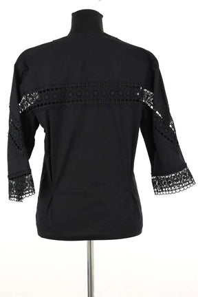 Blouse Sandro Noir en Coton